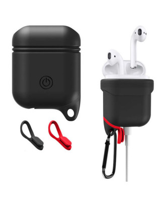 Capa case protetora Cico nova silicone Para Airpods preto