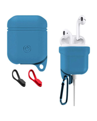 Capa case protetora Cico nova de silicone Para Airpods Azul